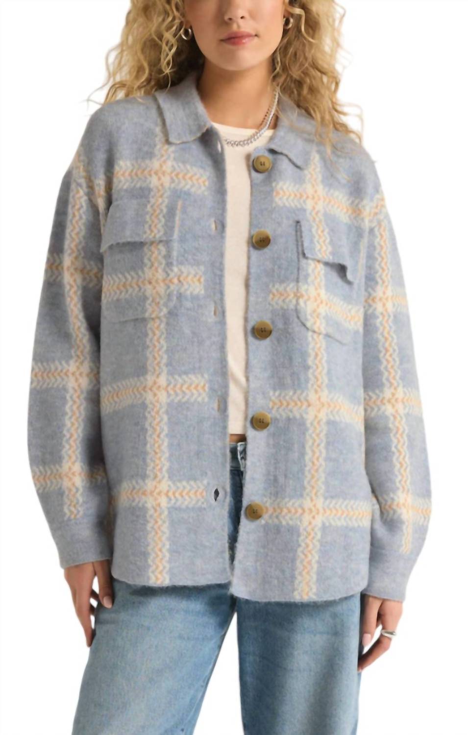 Z Supply - Tyler Plaid Sweater Jacket
