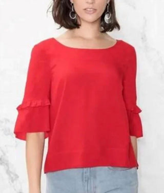 & Other Stories - Ruffle Sleeve Short Blouse