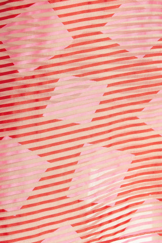 Alice + Olivia - Striped Organza Waterfall Ruffle Dress