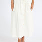 Karina Grimaldi - Eden Solid Button Down Skirt