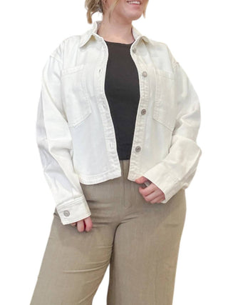 Z Supply - Jaqueta vintage com botões frontais