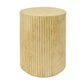 Cylindrical Outdoor Side Table Antique Brown MGO