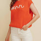 Cloud Ten - Tenn Embroidered Sleeveless Sweater Top