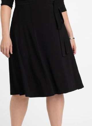 Vestido envelope Kiyonna Essential Feminino Preto Tamanho 5X