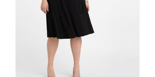 Vestido envelope Kiyonna Essential Feminino Preto Tamanho 5X