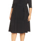 Vestido envelope feminino Kiyonna Essential, preto, tamanho 2X