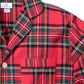 Pijama masculino de flanela xadrez imperial Petite Plume, vermelho, tamanho médio