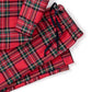 Pijama masculino de flanela xadrez imperial Petite Plume, vermelho, tamanho médio