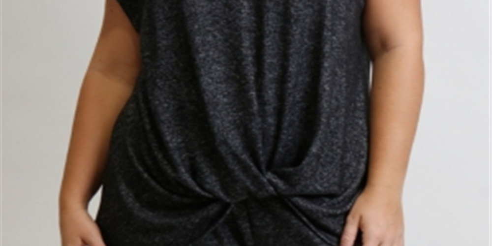 Camiseta feminina aconchegante Coin cinza tamanho 2X