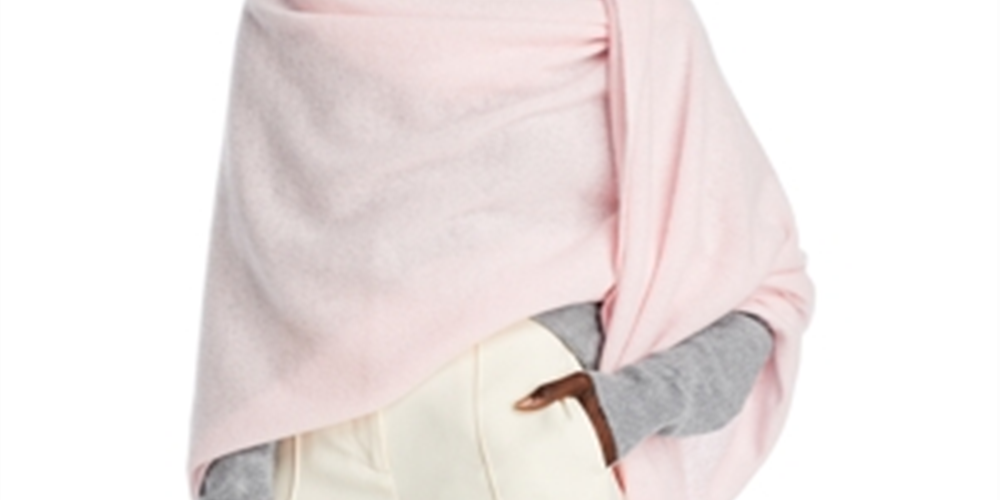 Bloomingdale's Women's Travel Wrap Rosa Tamanho Único