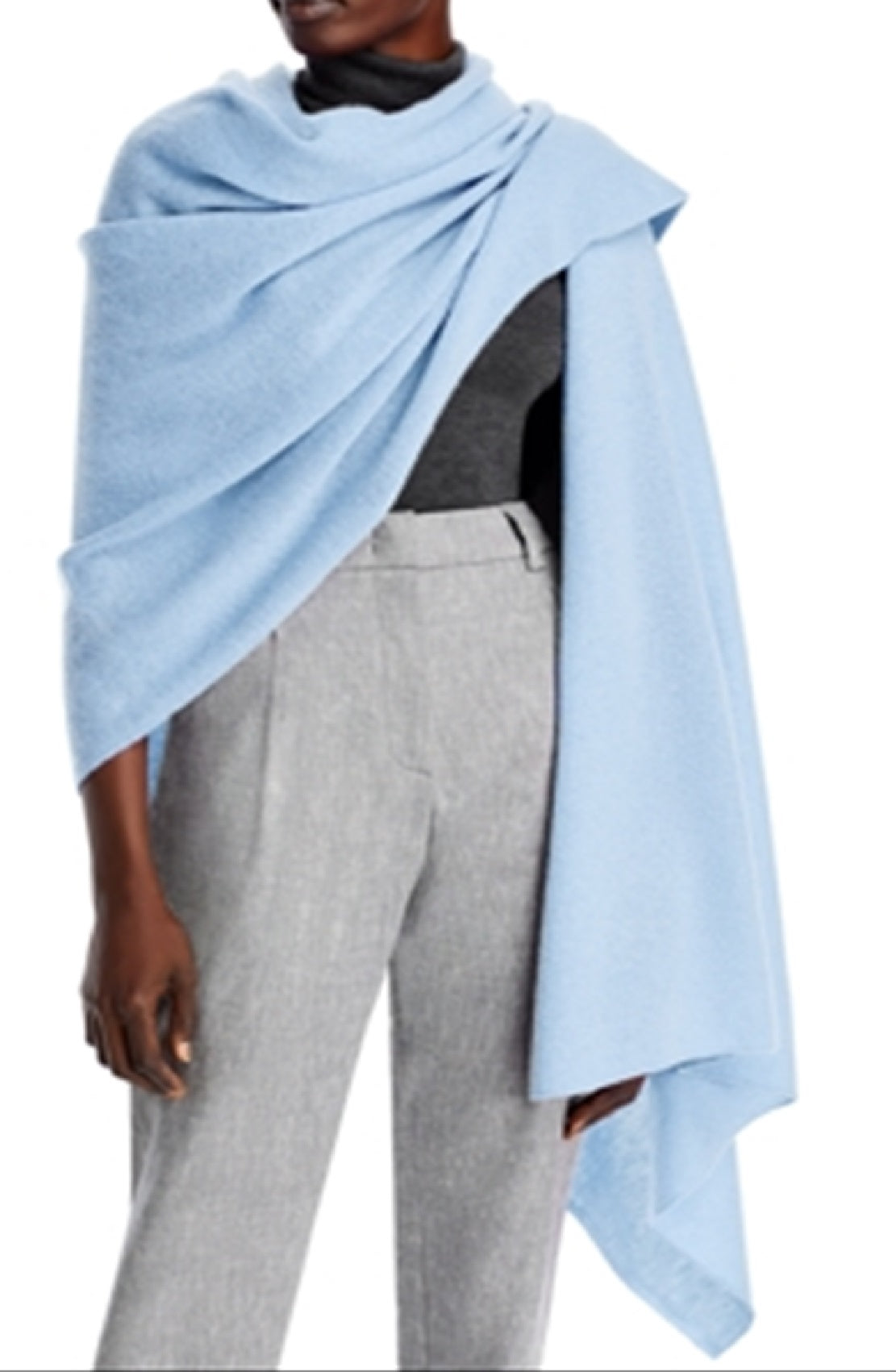 Bloomingdale's Women's Travel Wrap Azul Tamanho Regular