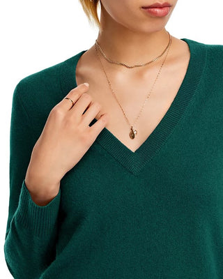 Suéter de cashmere com decote em V Aqua Cashmere