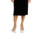 Vestido midi canelado de cashmere C by Bloomingdale's Cashmere preto