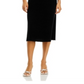 Vestido midi canelado de cashmere C by Bloomingdale's Cashmere preto