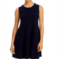 Vestido curto de cashmere C by Bloomingdale's Cashmere azul-marinho