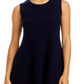 Vestido curto de cashmere C by Bloomingdale's Cashmere azul-marinho