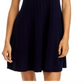 Vestido curto de cashmere C by Bloomingdale's Cashmere azul-marinho