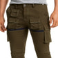 Calças esportivas camufladas slim fit Reason masculinas Cargo Expedition, tamanho X-Large, verde