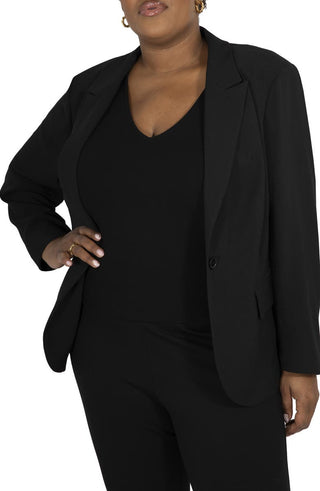 Marée Pour Toi Blazer Core Azul Claro, Tamanho 22W