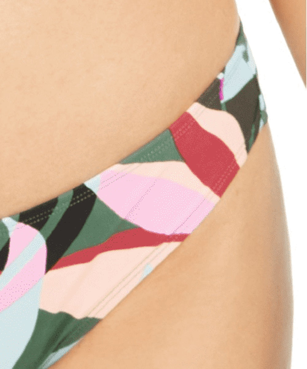 Calcinha de biquíni hipster Hula Honey feminina Tropics, verde, tamanho grande