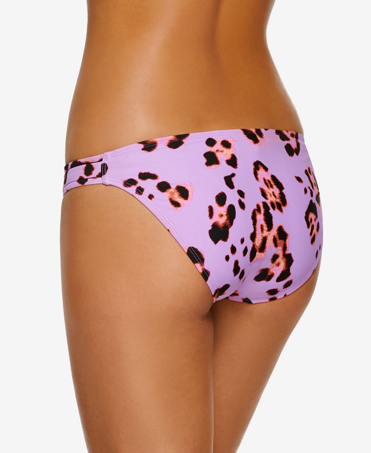 Calcinha de biquíni hipster feminina Hula Honey, roxa, tamanho grande