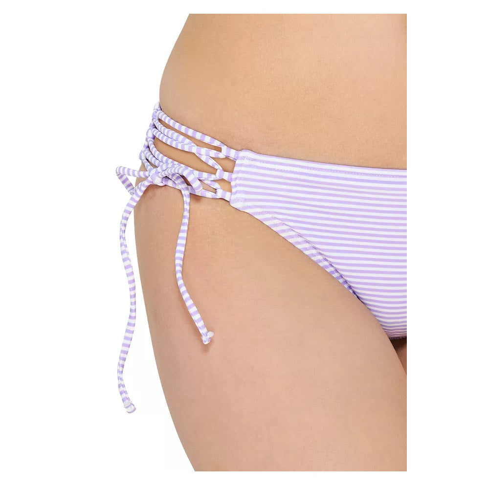 Calcinha de biquíni listrada estilo marinheiro Hula Honey, estilo hipster, roxa, tamanho pequeno