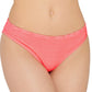 Calcinha de biquíni hippie Hula Honey Junior's Rib Illusion, laranja, tamanho médio