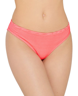 Calcinha de biquíni hippie Hula Honey Junior's Rib Illusion, laranja, tamanho médio