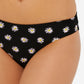 Calcinha de biquíni feminina Hula Honey com estampa floral hipster preta