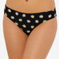 Calcinha de biquíni feminina Hula Honey com estampa floral hipster preta