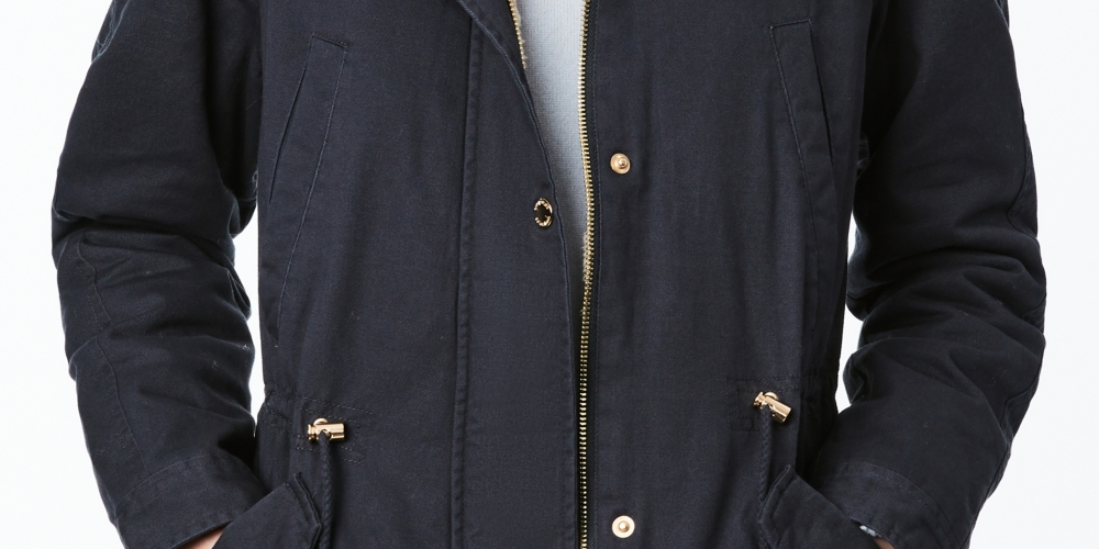 Jaqueta Anorak com Capuz Coleção B Junior Azul Tamanho XX-Grande