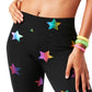 Terez Star Foil Uplift Bike Shorts Feminino Preto Tamanho Médio