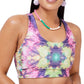 Sutiã esportivo feminino Terez Tie Dyed rosa tamanho X-S