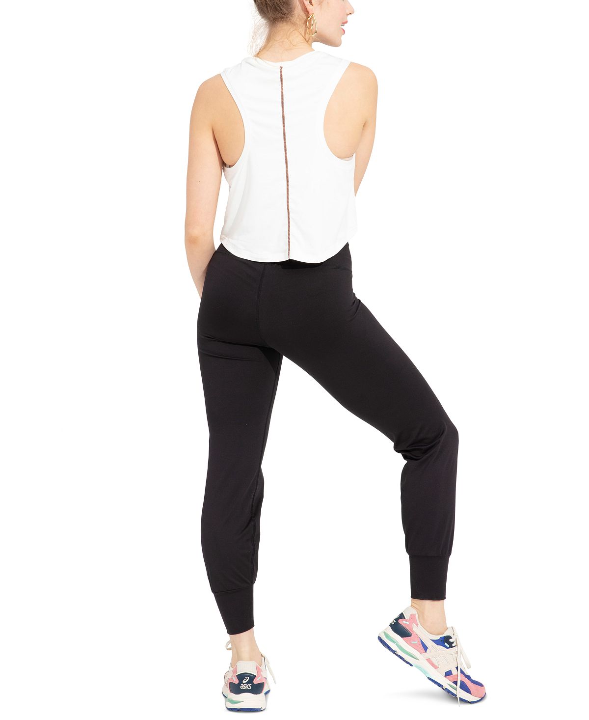 Calça legging feminina Terez 4/5 WB Jogger preta tamanho X-G