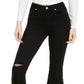 Calça jeans flare rasgada Indigo Rein Junior, preta, tamanho 7