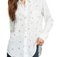 Camisa de seda com estampa de estrela Kate feminina Rails, tamanho XL