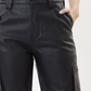 Calça jogger feminina Kancan de cintura alta, preta, tamanho 11
