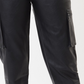Calça jogger feminina Kancan de cintura alta, preta, tamanho 11