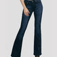 Calça Jeans Flare Kancan Feminina Cintura Média Azul Tamanho 15