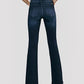 Calça Jeans Flare Kancan Feminina Cintura Média Azul Tamanho 15