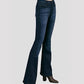 Calça Jeans Flare Kancan Feminina Cintura Média Azul Tamanho 15