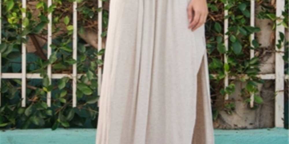 Vestido Lindsay Smocked com decote em V e manga comprida Wanderlux feminino, cinza, tamanho médio