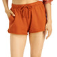 Shorts de passeio tie-dye Hippie Rose Junior marrom tamanho grande