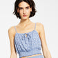 Top curto com babados Hippie Rose Junior, branco, tamanho X-G