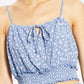Top curto com babados Hippie Rose Junior, branco, tamanho X-G