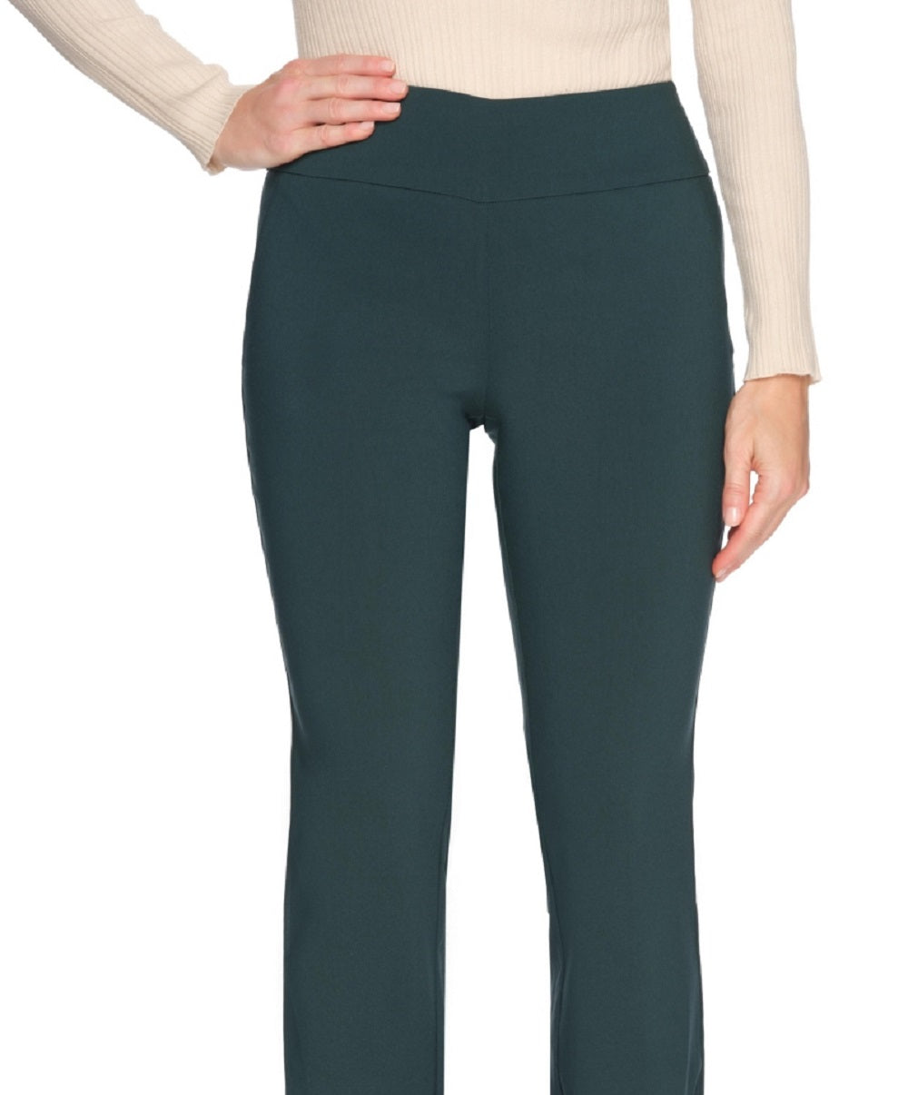 Calça Cooper &amp; Ella Bootcut Feminina com Bolso Frontal Falso Verde Tamanho 16