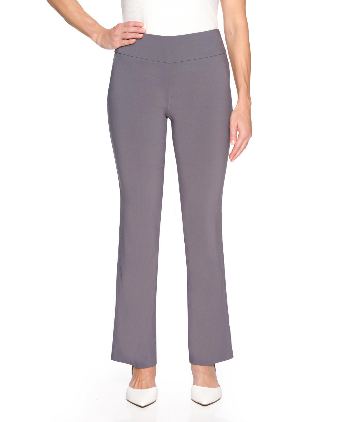 Calça feminina Cooper &amp; Ella Bootcut cinza, tamanho 8