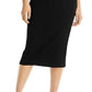 Vestido feminino LNA Liri com recorte sem mangas e nervuras MIDI, preto, tamanho pequeno
