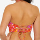 Biquíni Hula Honey feminino com recortes Bold Bouquet, laranja