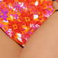 Biquíni Hula Honey Junior's Bold Bouquet Estampado com Argola Laranja Tamanho Pequeno
